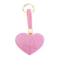 Bling Heart Bag Charm Key Chain Keychain